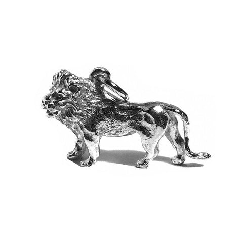 Solid London Assayed & Hallmarked Silver British Lion Charm
